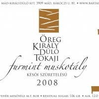 Barta Pince reg Kirly Furmint-Muskotly Cuve, Ksi Szretels 2008